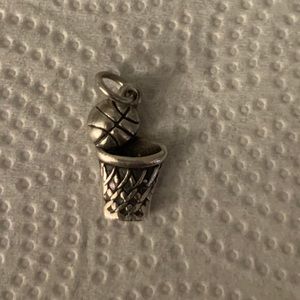 James Avery Basketball & Hoop Charm